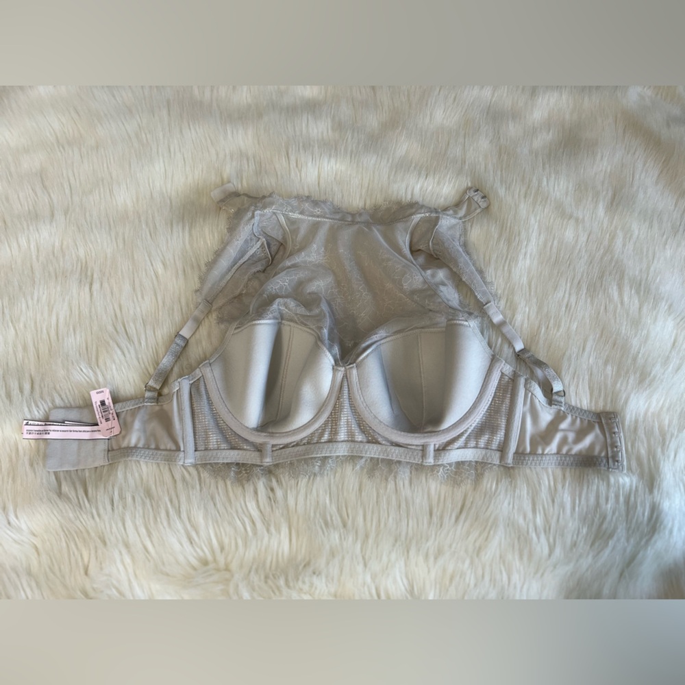 🆕 Victoria's Secret Dream Angels High Neck Chatilly Lace Demi Bra 32DD - Picture 8 of 8